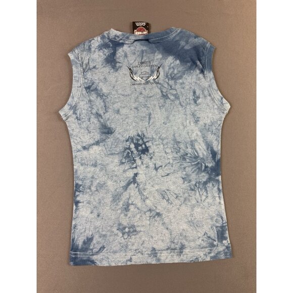 Rare Vintage Y2K Harley Davidson Womens Sleeveless Tee Harley Rules Other Drool - Picture 2 of 6